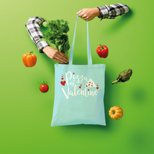 Load image into Gallery viewer, Pizza is My Valentine Shopper Tote Bag