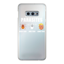 Load image into Gallery viewer, Trump Parasite Back Printed Transparent Hard Phone Case