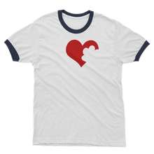 Load image into Gallery viewer, Love Dog Adult Ringer T-Shirt