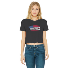 Load image into Gallery viewer, Unmask Classic Women's Cropped Raw Edge T-Shirt