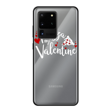 Load image into Gallery viewer, Pizza is My Valentine Back Printed Black Soft Phone Case
