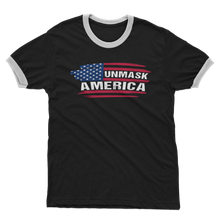 Load image into Gallery viewer, Unmask Adult Ringer T-Shirt