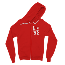 Load image into Gallery viewer, Love Dog Classic Adult Zip Hoodie