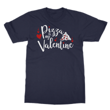 Load image into Gallery viewer, Pizza is My Valentine Classic Heavy Cotton Adult T-Shirt