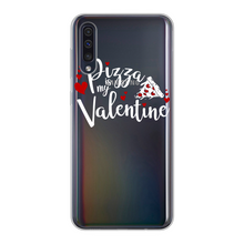 Load image into Gallery viewer, Pizza is My Valentine Back Printed Transparent Soft Phone Case