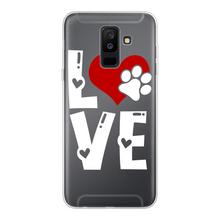 Load image into Gallery viewer, Love Dog Back Printed Transparent Soft Phone Case