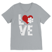 Load image into Gallery viewer, Love Dog Classic V-Neck T-Shirt