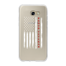 Load image into Gallery viewer, Proud Veteran Back Printed Transparent Soft Phone Case