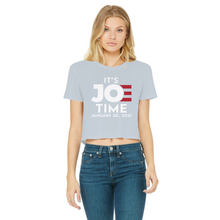 Load image into Gallery viewer, Joe Biden Classic Women's Cropped Raw Edge T-Shirt