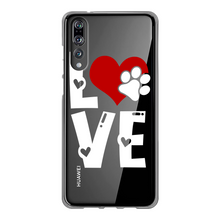 Load image into Gallery viewer, Love Dog Back Printed Transparent Soft Phone Case