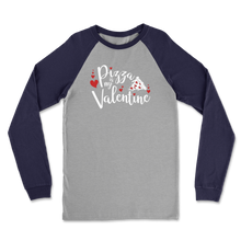 Load image into Gallery viewer, Pizza is My Valentine Classic Raglan Long Sleeve Shirt