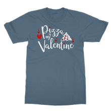 Load image into Gallery viewer, Pizza is My Valentine Classic Heavy Cotton Adult T-Shirt