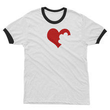 Load image into Gallery viewer, Love Dog Adult Ringer T-Shirt