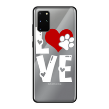 Load image into Gallery viewer, Love Dog Back Printed Black Soft Phone Case