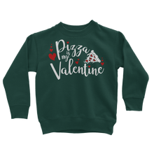 Load image into Gallery viewer, Pizza is My Valentine Classic Kids Sweatshirt