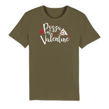 Load image into Gallery viewer, Pizza is My Valentine Premium Organic Adult T-Shirt