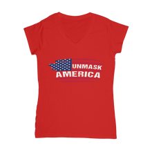 Load image into Gallery viewer, Unmask Classic Women's V-Neck T-Shirt