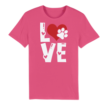 Load image into Gallery viewer, Love Dog Premium Organic Adult T-Shirt