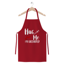 Load image into Gallery viewer, Hug Me I'm Vaccinated Premium Jersey Apron