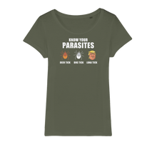 Load image into Gallery viewer, Trump Parasite Organic Jersey Womens T-Shirt