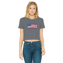 Load image into Gallery viewer, Unmask Classic Women's Cropped Raw Edge T-Shirt