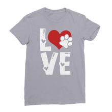 Load image into Gallery viewer, Love Dog Premium Jersey Women's T-Shirt