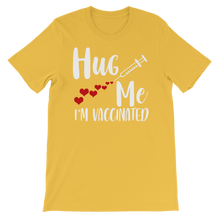 Load image into Gallery viewer, Hug Me I'm Vaccinated Premium Kids T-Shirt