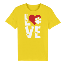 Load image into Gallery viewer, Love Dog Premium Organic Adult T-Shirt