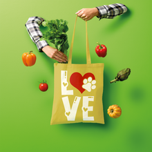 Load image into Gallery viewer, Love Dog Shopper Tote Bag