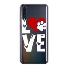 Load image into Gallery viewer, Love Dog Back Printed Transparent Soft Phone Case