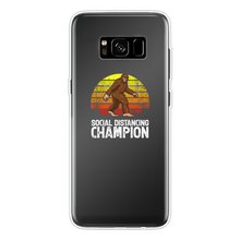 Load image into Gallery viewer, Social Distance Back Printed Transparent Soft Phone Case