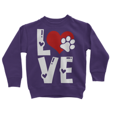 Load image into Gallery viewer, Love Dog Classic Kids Sweatshirt