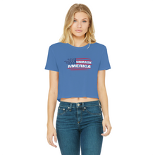 Load image into Gallery viewer, Unmask Classic Women's Cropped Raw Edge T-Shirt