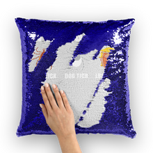 Load image into Gallery viewer, Trump Parasite Sequin Cushion Cover