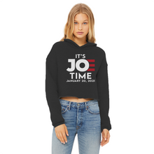 Load image into Gallery viewer, Joe Biden Ladies Cropped Raw Edge Hoodie