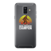 Load image into Gallery viewer, Social Distance Back Printed Transparent Soft Phone Case