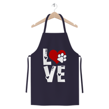 Load image into Gallery viewer, Love Dog Premium Jersey Apron
