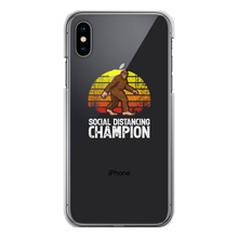Load image into Gallery viewer, Social Distance Back Printed Transparent Hard Phone Case