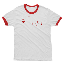 Load image into Gallery viewer, Pizza is My Valentine Adult Ringer T-Shirt