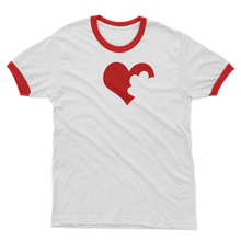 Load image into Gallery viewer, Love Dog Adult Ringer T-Shirt