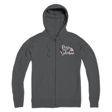Load image into Gallery viewer, Pizza is My Valentine Premium Adult Zip Hoodie