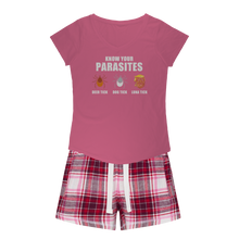 Load image into Gallery viewer, Trump Parasite Girls Sleepy Tee and Flannel Short