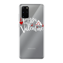 Load image into Gallery viewer, Pizza is My Valentine Back Printed Transparent Soft Phone Case