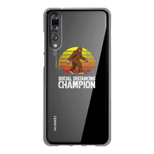 Load image into Gallery viewer, Social Distance Back Printed Transparent Soft Phone Case