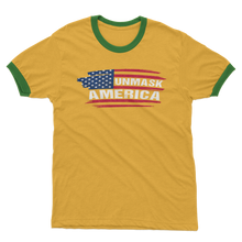Load image into Gallery viewer, Unmask Adult Ringer T-Shirt