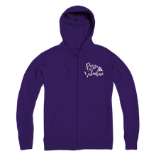 Load image into Gallery viewer, Pizza is My Valentine Premium Adult Zip Hoodie