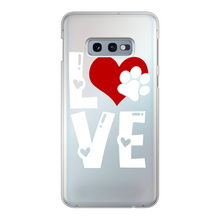 Load image into Gallery viewer, Love Dog Back Printed Transparent Hard Phone Case