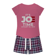 Load image into Gallery viewer, Joe Biden Girls Sleepy Tee and Flannel Short