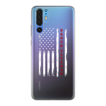 Load image into Gallery viewer, Proud Veteran Back Printed Transparent Soft Phone Case