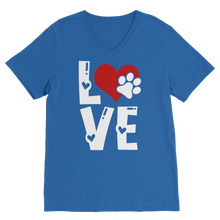 Load image into Gallery viewer, Love Dog Premium V-Neck T-Shirt